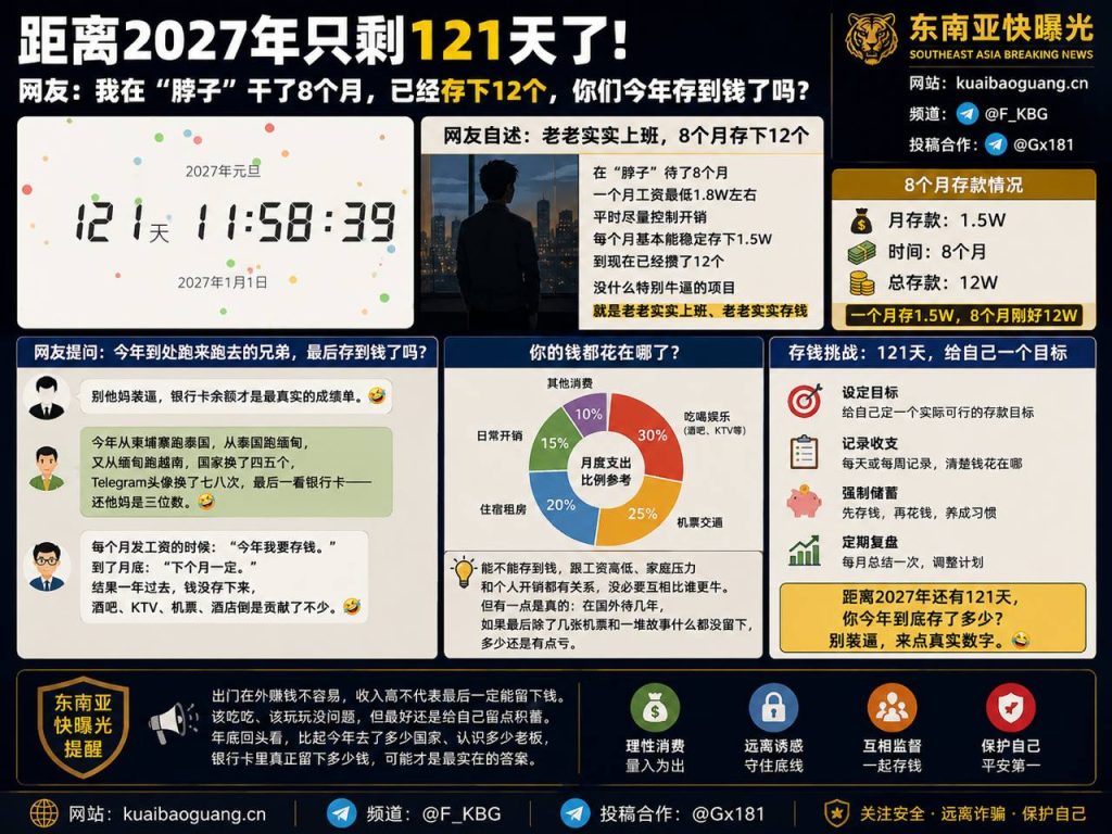 海外打工资讯｜网友分享海外打工攒钱经历，八个月存下十二万引发热议