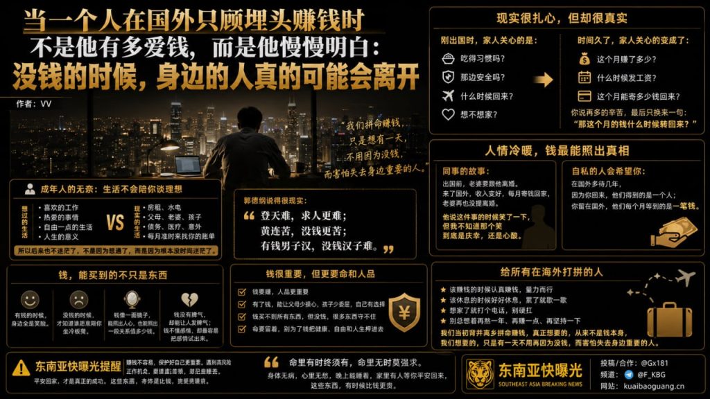 海外生活｜海外打拼成年人的真实生存现状与人情冷暖