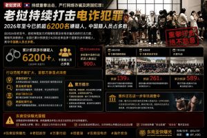 老挝资讯｜2026年至今已抓超6200名涉诈嫌疑人，警方万象行动查获多人