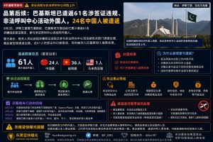 巴基斯坦｜遣返61名涉签证违规及非法呼叫中心外国人