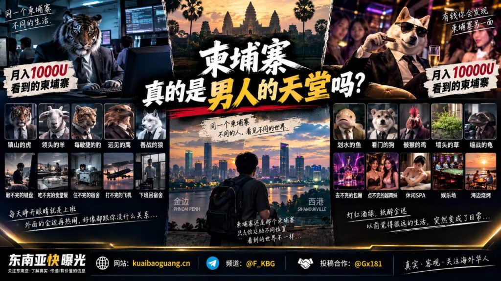 柬埔寨资讯｜海外华人分享真实经历，直言柬埔寨是天堂还是地狱取决于口袋