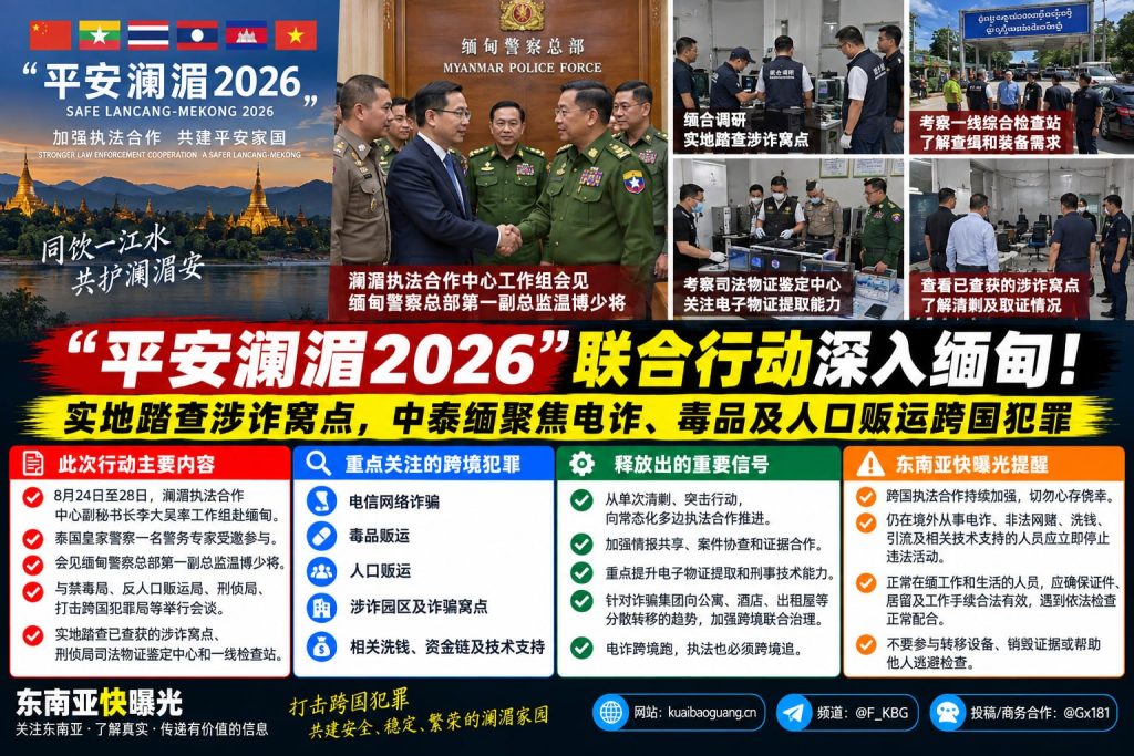 缅甸资讯｜澜湄工作组赴缅实地踏查涉诈窝点，聚焦电诈及跨境犯罪治理