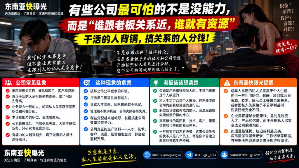 职场观察｜私人关系干预资源分配，扭曲公司利益规则