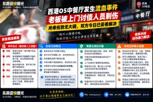 柬埔寨｜西港O5中餐厅债务纠纷致老板受伤事件，双方已达成和解