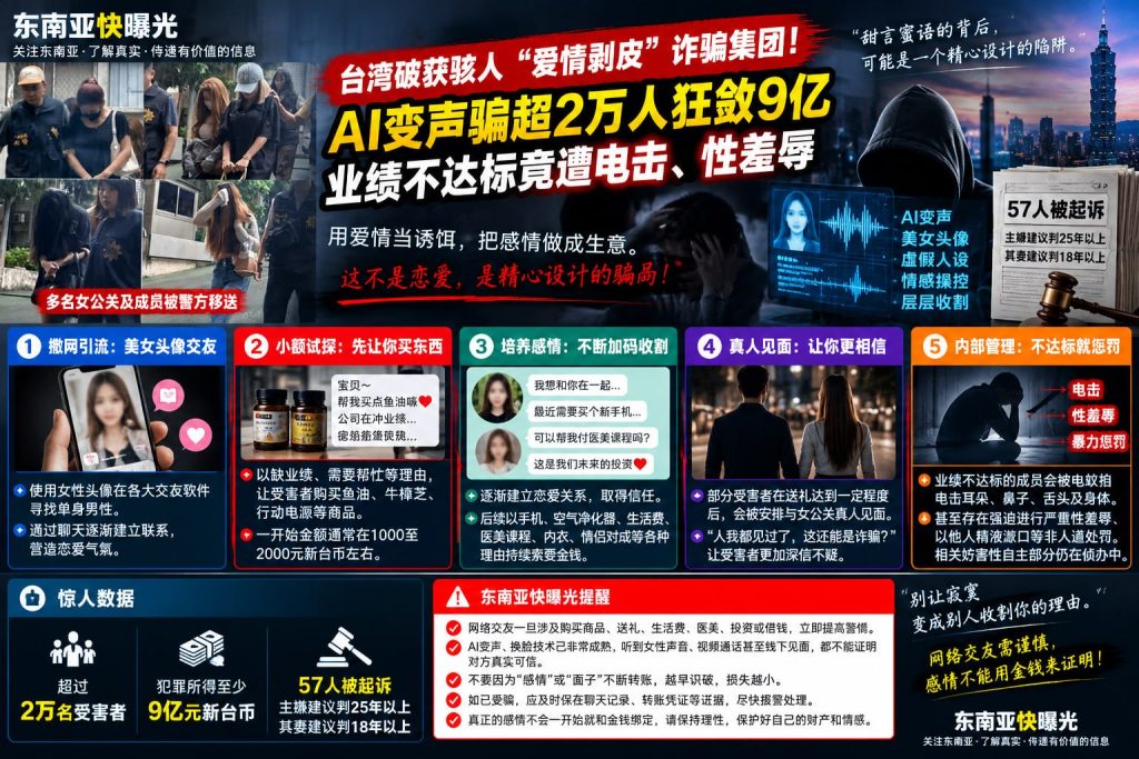 台湾新闻｜AI变声与假交友成套路，台北地检署起诉57人涉9亿诈骗案