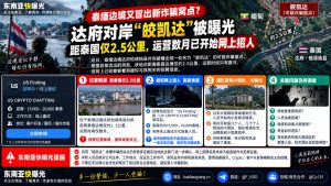 缅甸达府｜他颂扬县对岸曝“皎凯达”新窝点，距泰边境仅2.5公里