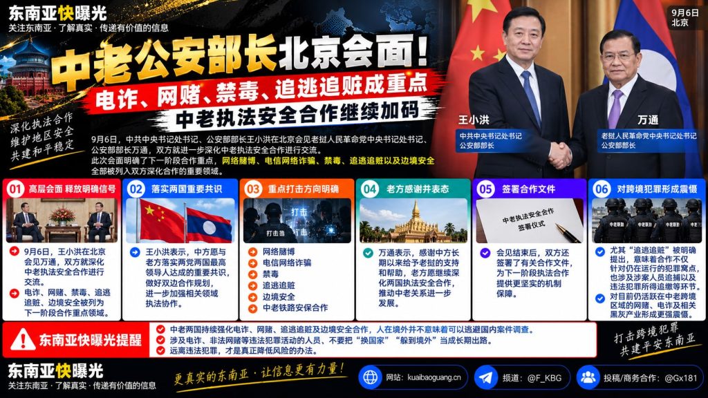 老挝资讯｜中老公安部部长北京会面，深化执法安全合作