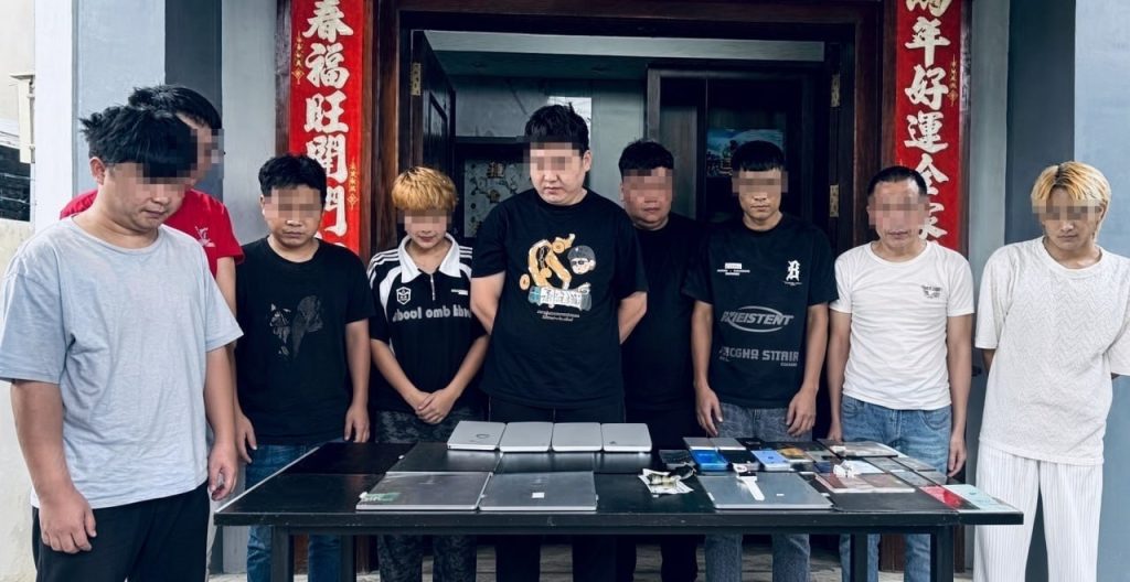 柬埔寨资讯｜国公省警方查获电诈窝点，9名中国籍人员被带走调查