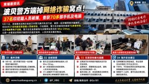 柬埔寨资讯｜波贝警方端掉网络诈骗窝点，37名印尼籍人员被捕