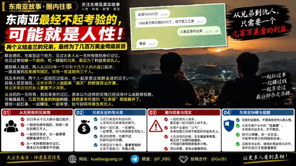 东南亚｜两兄弟因数百万美元纠纷反目，昔日情义彻底破碎