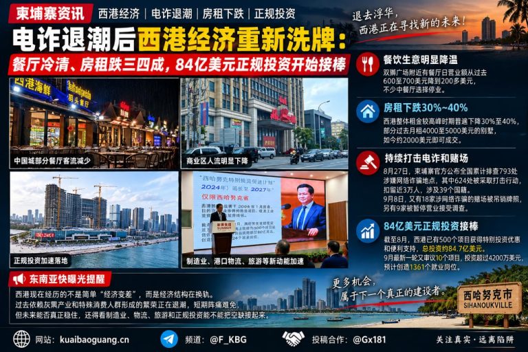 柬埔寨｜西港经济洗牌：餐饮冷清租金跌三四成，84亿美元正规投资接棒