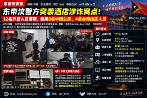 东帝汶资讯｜帝力酒店涉诈窝点被查，12名外籍人员落网含8名中国公民
