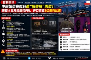 智利资讯｜中国籍姐弟圣地亚哥遭假警局绑架并被勒索巨款