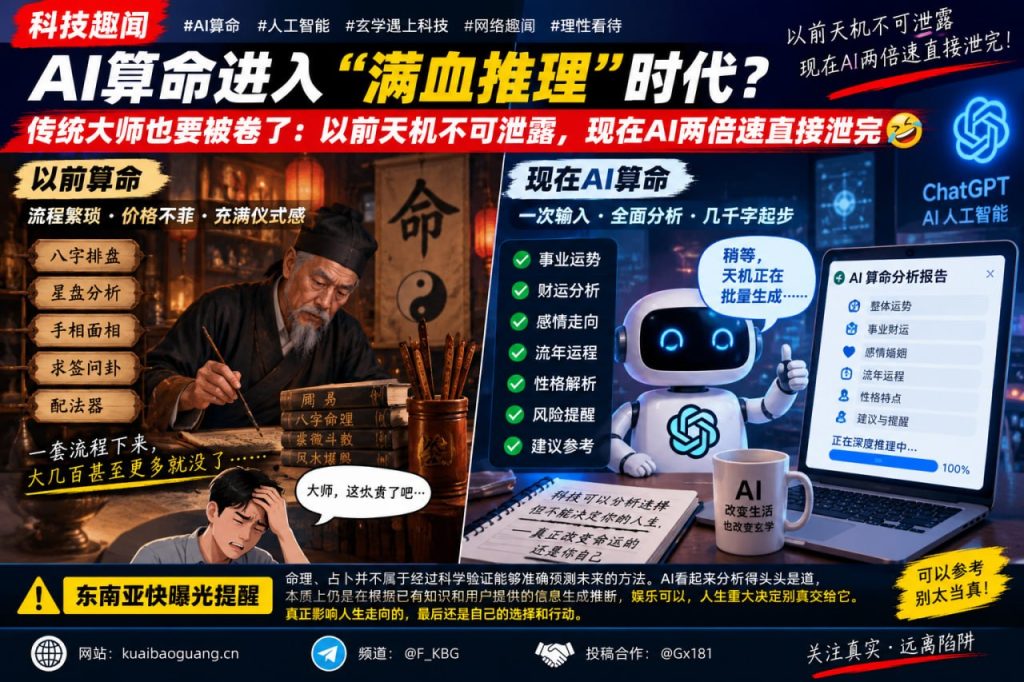 中国｜AI算命进入满血推理时代传统算命大师面临技术冲击