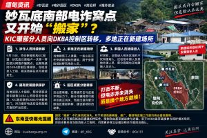 缅甸资讯｜妙瓦底南部网络诈骗窝点持续向民主克伦仁爱军控制区转移