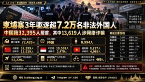 柬埔寨资讯｜柬埔寨三年驱逐超七万名非法外国人，中国籍居首