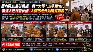 中国街头｜网友偶遇多位人士在苹果店认真挑选苹果18新机