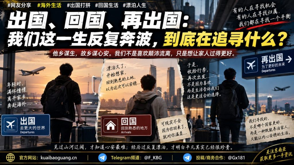 海外生活资讯｜海外华人生存轨迹剖析，出国回国再出国折射漂泊无奈