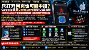 全球｜Google披露DarkSword iOS攻击链 可获内核权限