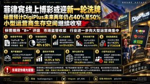 菲律宾｜DigiPlus线上博彩市场份额仍占40%至50%面临监管洗牌