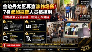 柬埔寨资讯｜金边丹戈区一处外国人场所遭检查，7名孟加拉国籍人员被控制