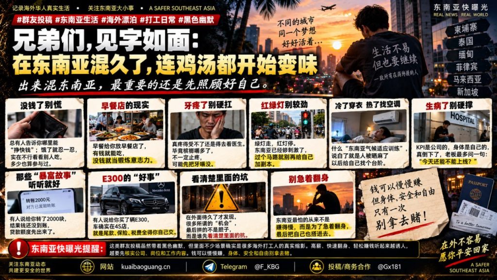 东南亚｜东南亚打工生活黑色幽默全记录