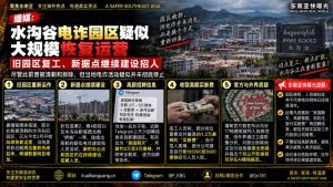 缅甸资讯｜妙瓦底水沟谷电诈园区疑似恢复运营，旧园区复工新据点持续建设