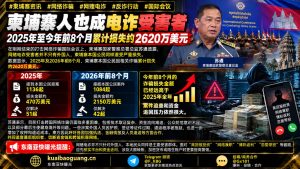 柬埔寨资讯｜柬埔寨国家警察总署通报，本国公民成电诈受害者