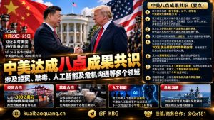 国际资讯｜中美两国元首会晤达成八点成果共识，涉及经贸与人工智能