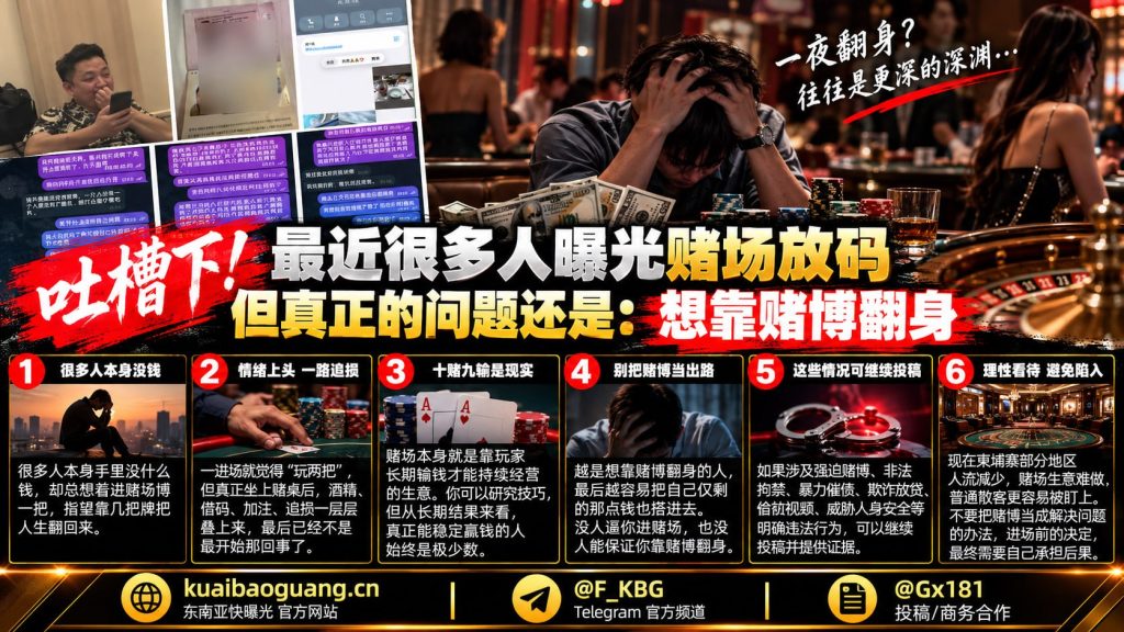 柬埔寨资讯｜群友热议赌场放码乱象，编辑部澄清单纯输钱非重点曝光对象