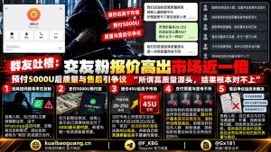 东南亚｜交友粉资源报价高出市场近一倍，预付五千美元后质量售后引争议