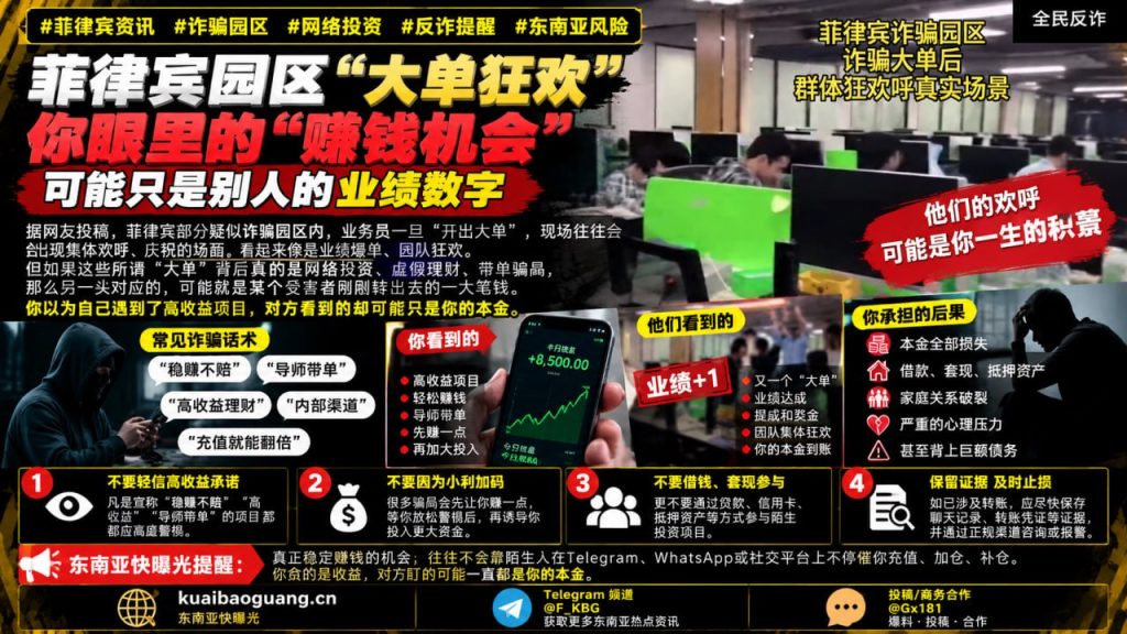 菲律宾｜诈骗园区“大单狂欢”背后可能是大规模虚假理财骗局