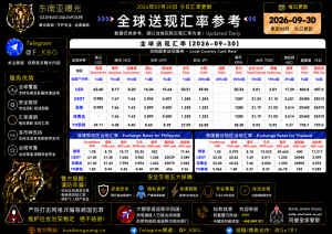 2026年9月30日东南亚汇率参考（人民币/USDT）
