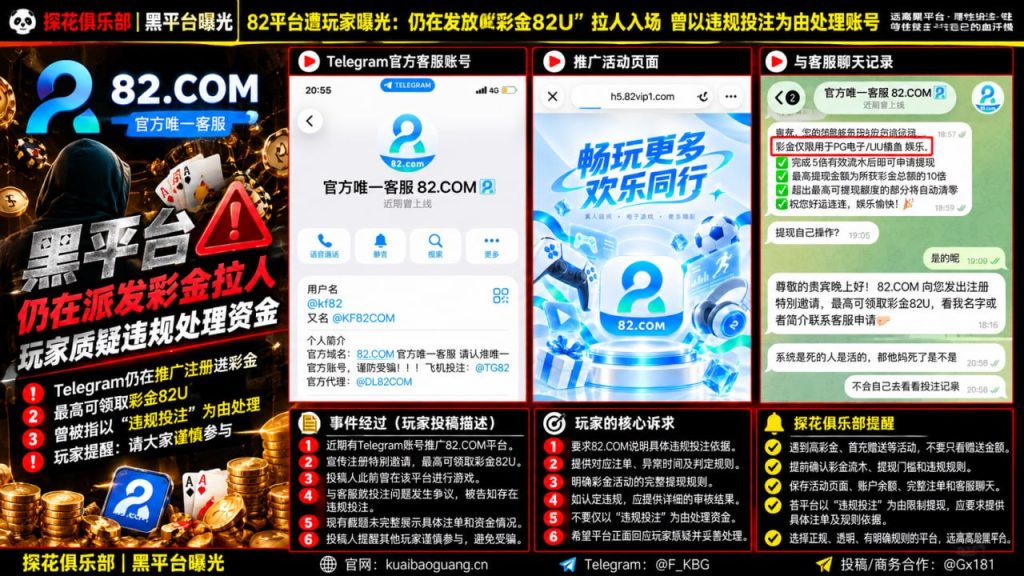 82平台｜网友反映持续派发彩金，提醒谨慎充值避免风险