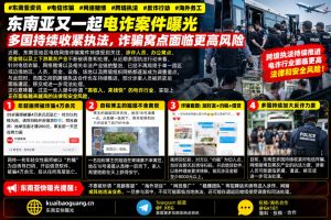东南亚｜多国收紧执法 打击电信诈骗窝点风险显著上升跨境合作