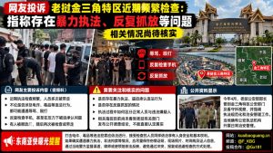 老挝｜金三角经济特区执法检查频繁 引发暴力执法与反复抓放质疑