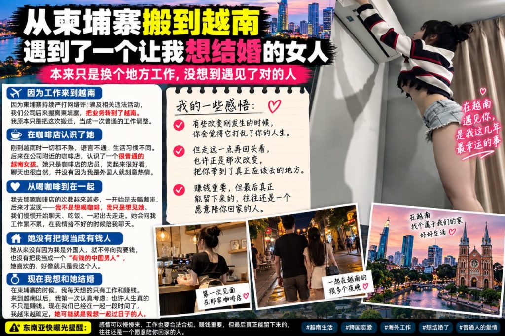 越南生活｜中国男子分享跨国恋情，称在咖啡店认识女友后考虑结婚