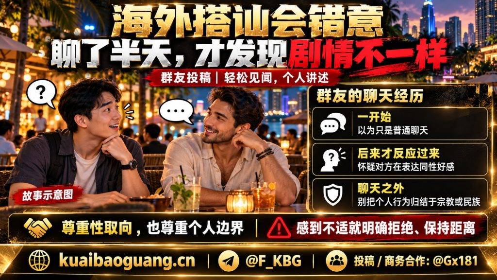 东南亚资讯｜群友分享海外搭讪乌龙，提醒警惕陌生热情