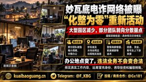 缅甸资讯｜妙瓦底电诈团伙化整为零，部分涉诈人员转移后分散活动