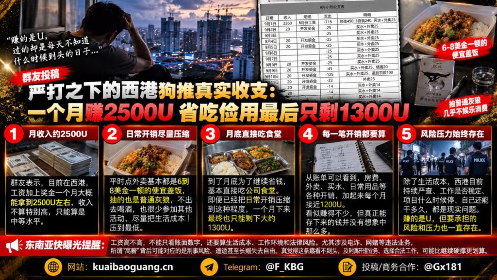 柬埔寨资讯｜西港务工人员曝真实账目，高收入背后存钱不易