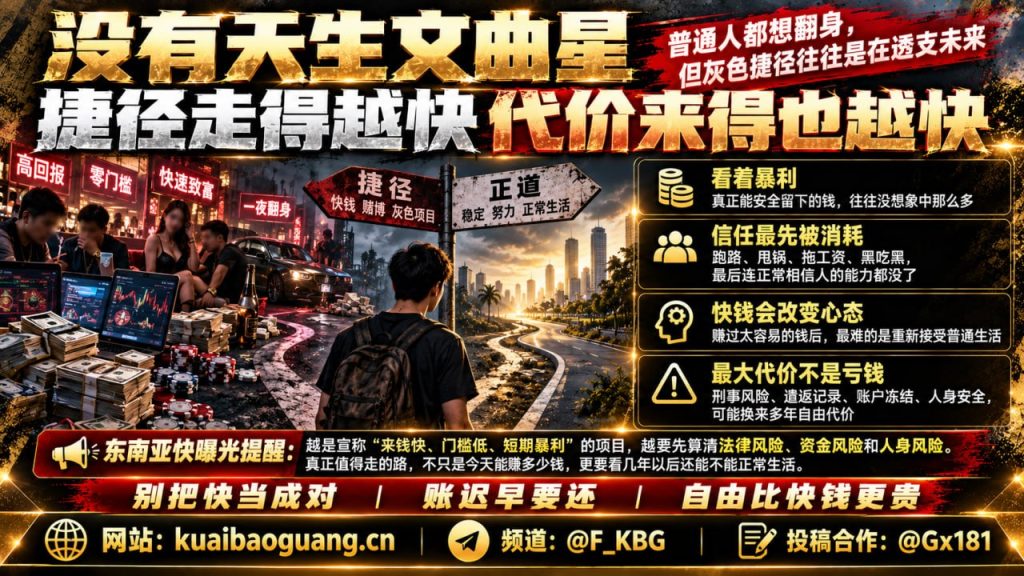 东南亚｜灰产捷径揭秘：快钱陷阱背后的法律风险与人生代价