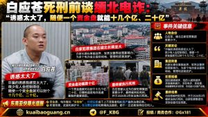 缅北资讯｜白应苍执行死刑前自述电诈内幕，揭露巨额利益驱动犯罪