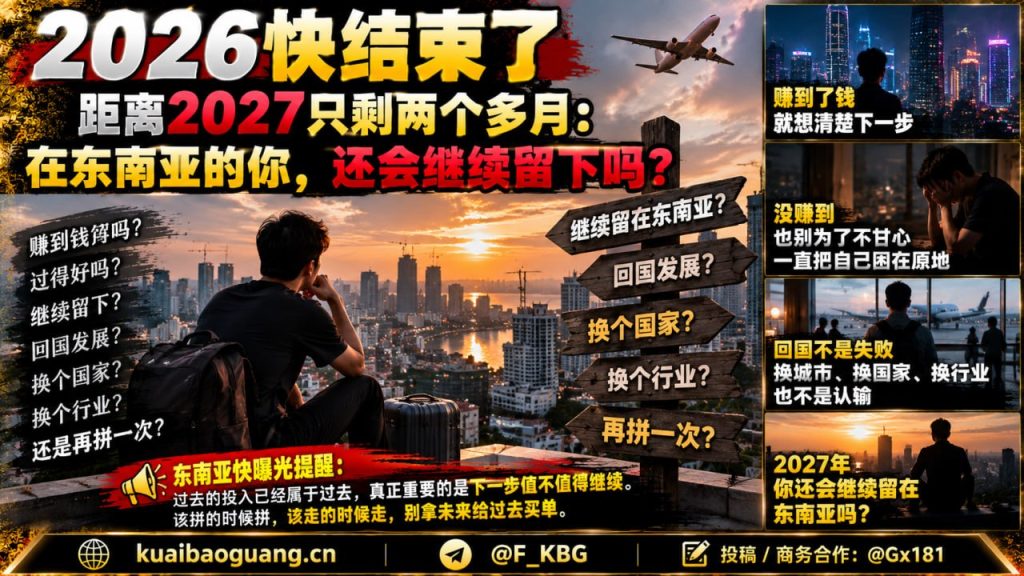 东南亚｜2027是否继续留在东南亚成个人抉择与生活反思