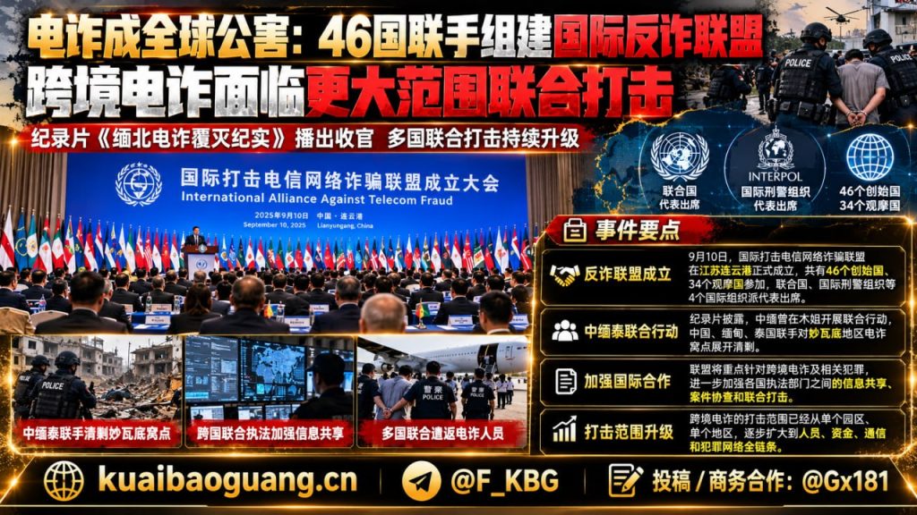 全球｜46国联手成立国际反诈联盟 打击跨境电信诈骗行动