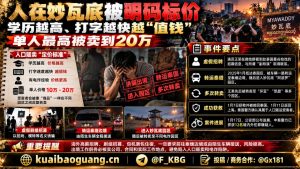 缅甸｜妙瓦底电诈园区人口贩卖被曝，受害者被高价转卖