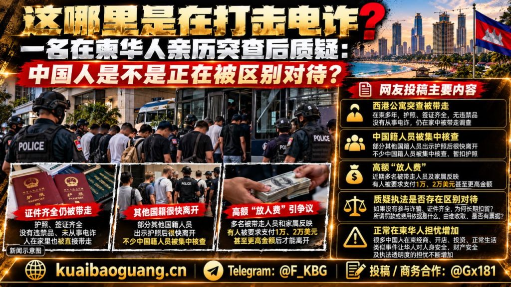 柬埔寨资讯｜西港公寓突查引华商质疑，在柬华人呼吁执法透明