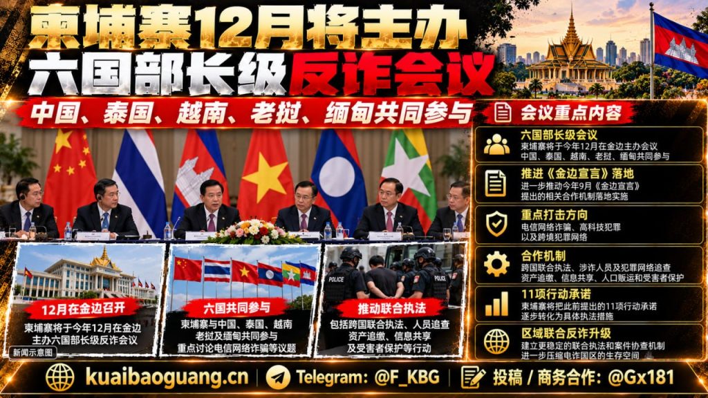 柬埔寨资讯｜金边将再办六国部长级会议，深化跨国联合反诈行动