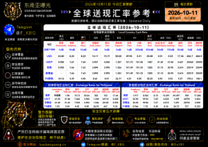 2026年10月11日东南亚汇率参考（人民币/USDT）